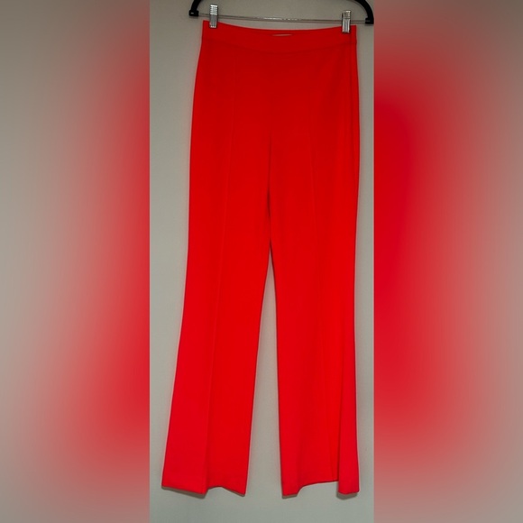 Alice + Olivia Neon Orange Pink Wide Leg Women’s Pants Size 2 NWOT